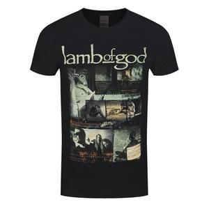 Lamb Of God Album Collage Mens Black Tshirt